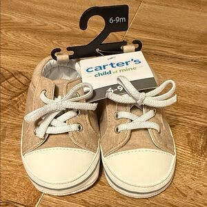 NWT Carter’s sz 6-9 mo. Boy’s lace up shoes